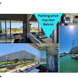 Lovely In Marina Baie Des Anges- Baronnet - Sew View, Free Parking Spaces On Site, Restaurants, Beach, Supermarket , Villeneuve-Loubet Francia